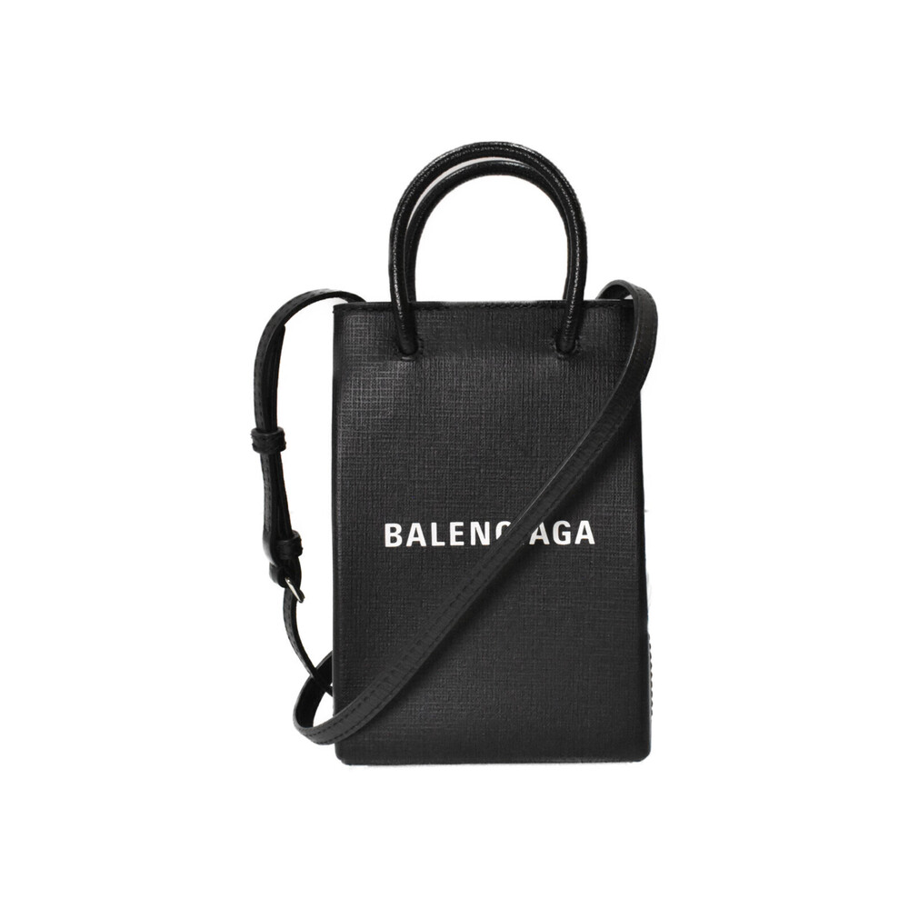 Balenciaga Leather Shoulder Crossbody Shopping Classic Bag Black - Picture 2 of 7